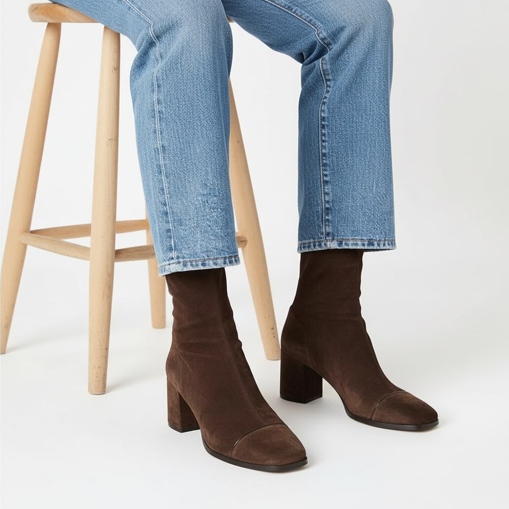 Vivian | Elegante Suède Enkellaarsjes