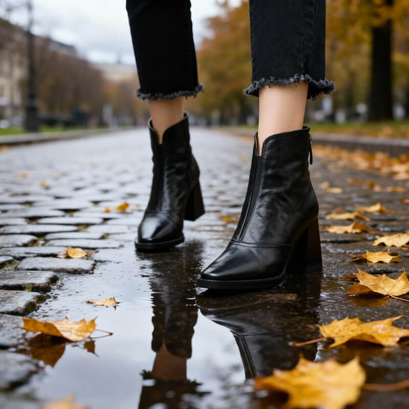 Sienna | Leren Enkellaars - Montavero