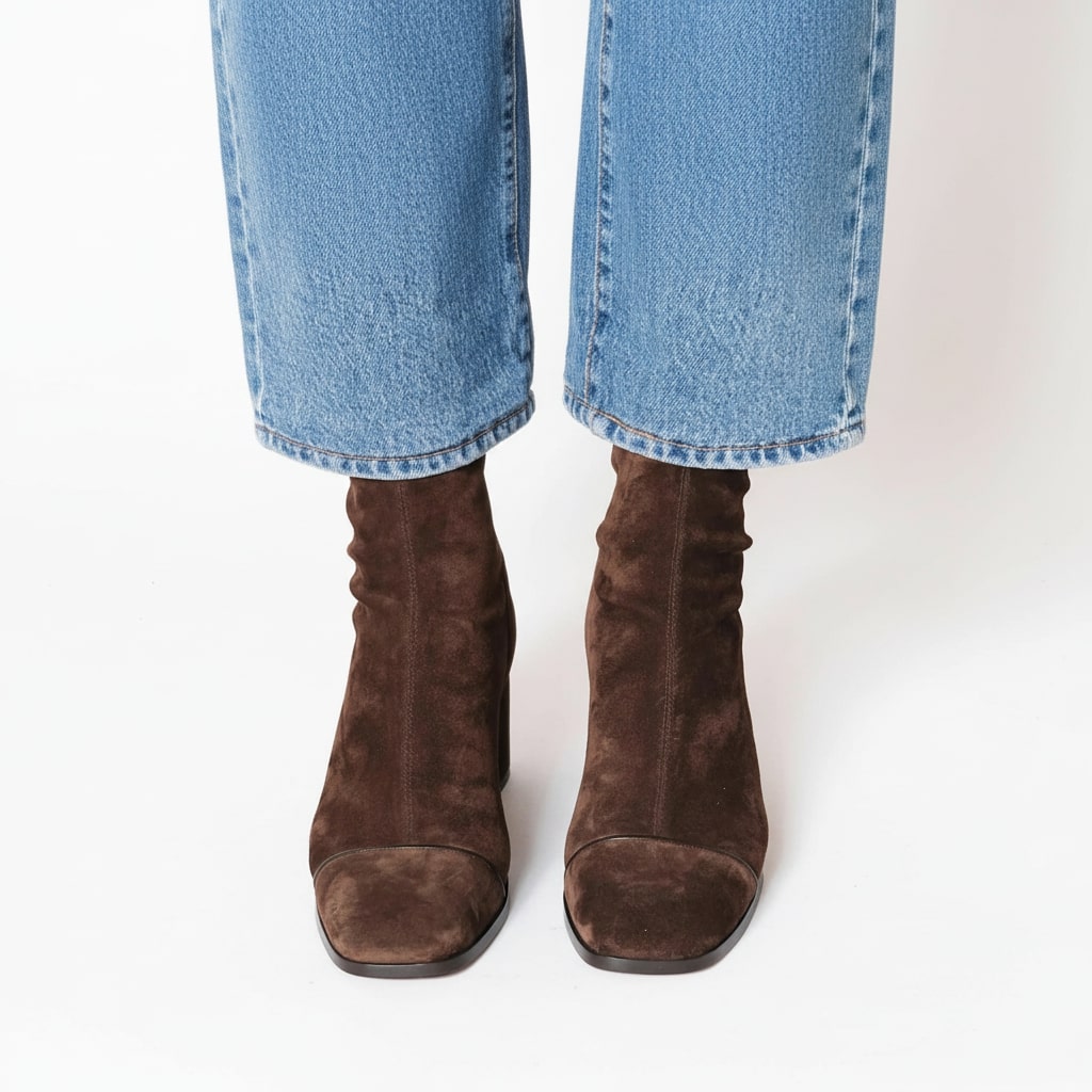 Vivian | Elegante Suède Enkellaarsjes