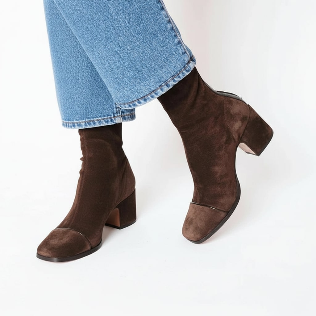 Vivian | Elegante Suède Enkellaarsjes