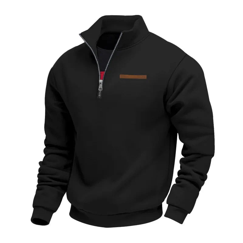 Casual fleece trui voor heren