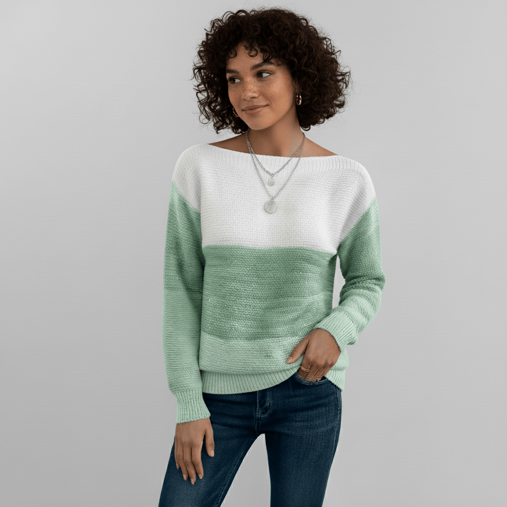 Mila | Knusse Kleurenmix Trui - Montavero