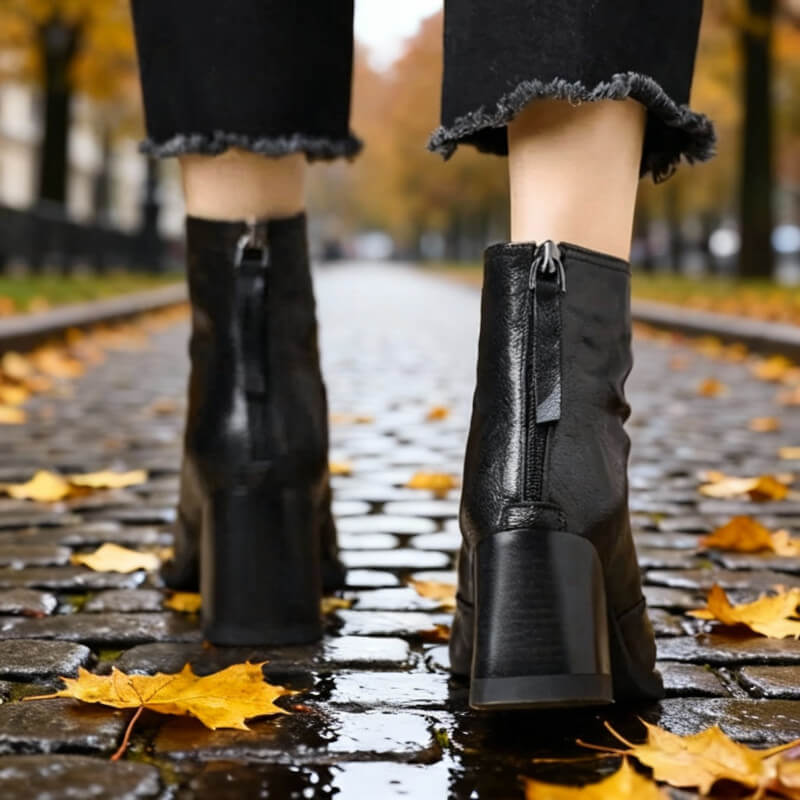 Sienna | Leren Enkellaars - Montavero