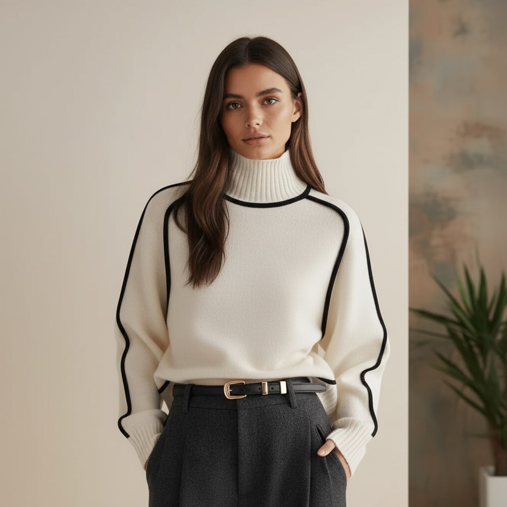 Elodie | Luxe Fijngebreide Mockneck