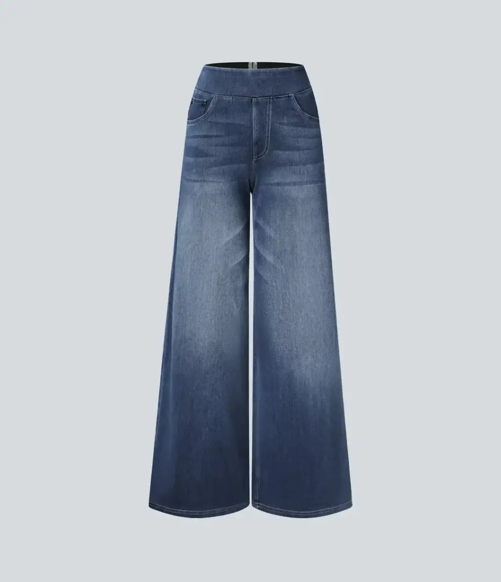 Celeste elastische broek met hoge taille voor dames