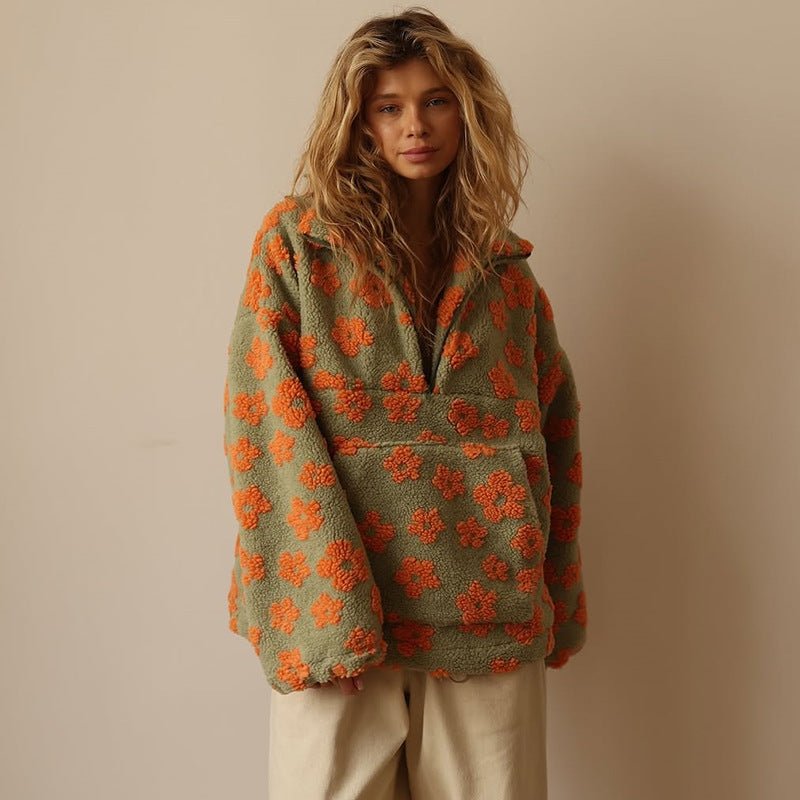 Elise | Trui met bloemenprint