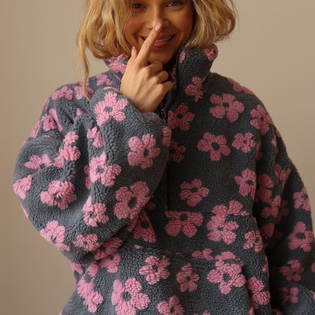 Elise | Trui met bloemenprint