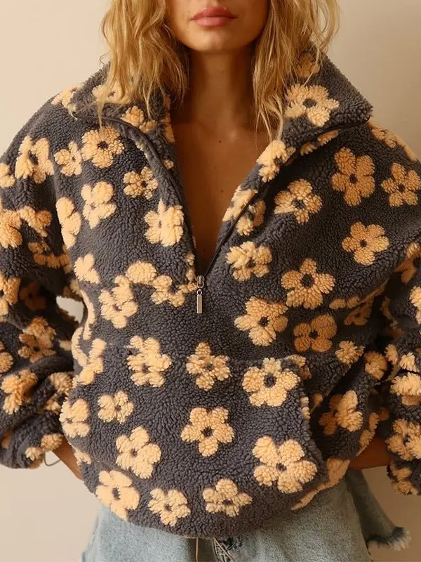 Elise | Trui met bloemenprint