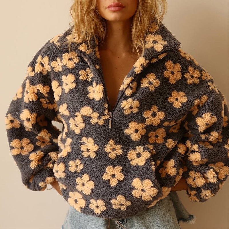 Elise | Trui met bloemenprint