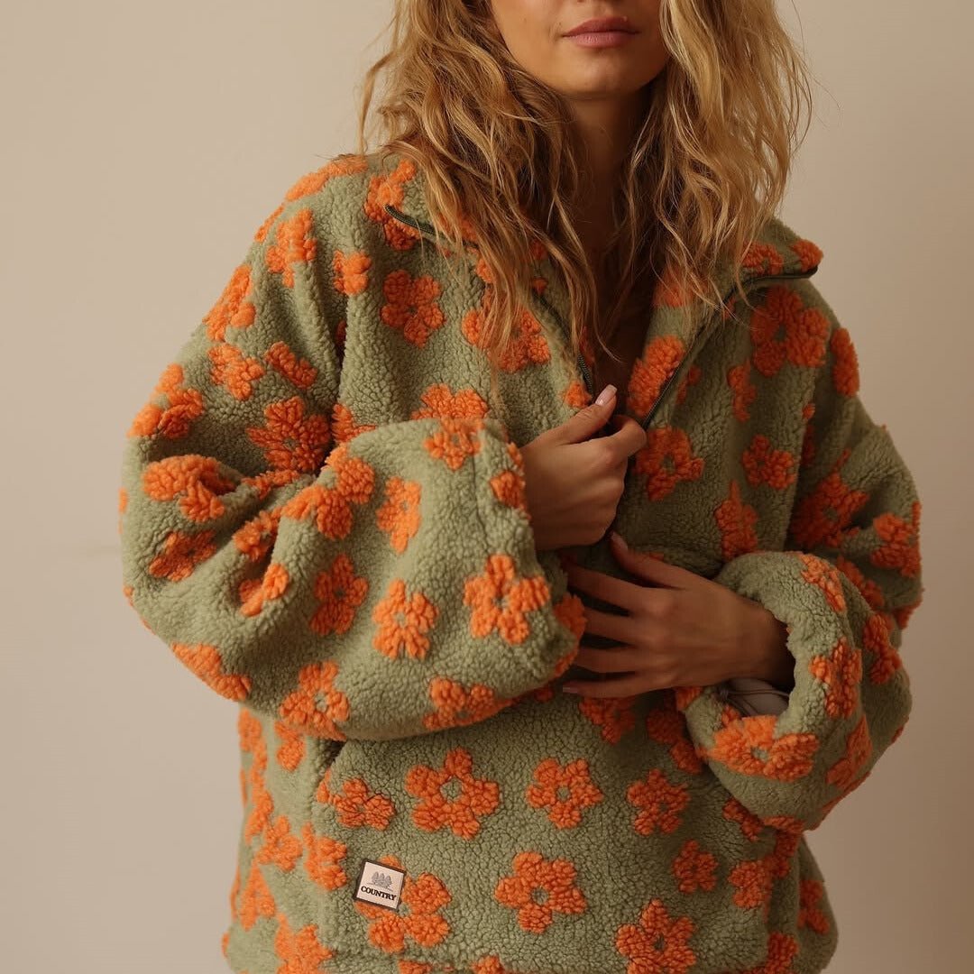 Elise | Trui met bloemenprint