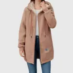 Femke fleece damesvest in bruin