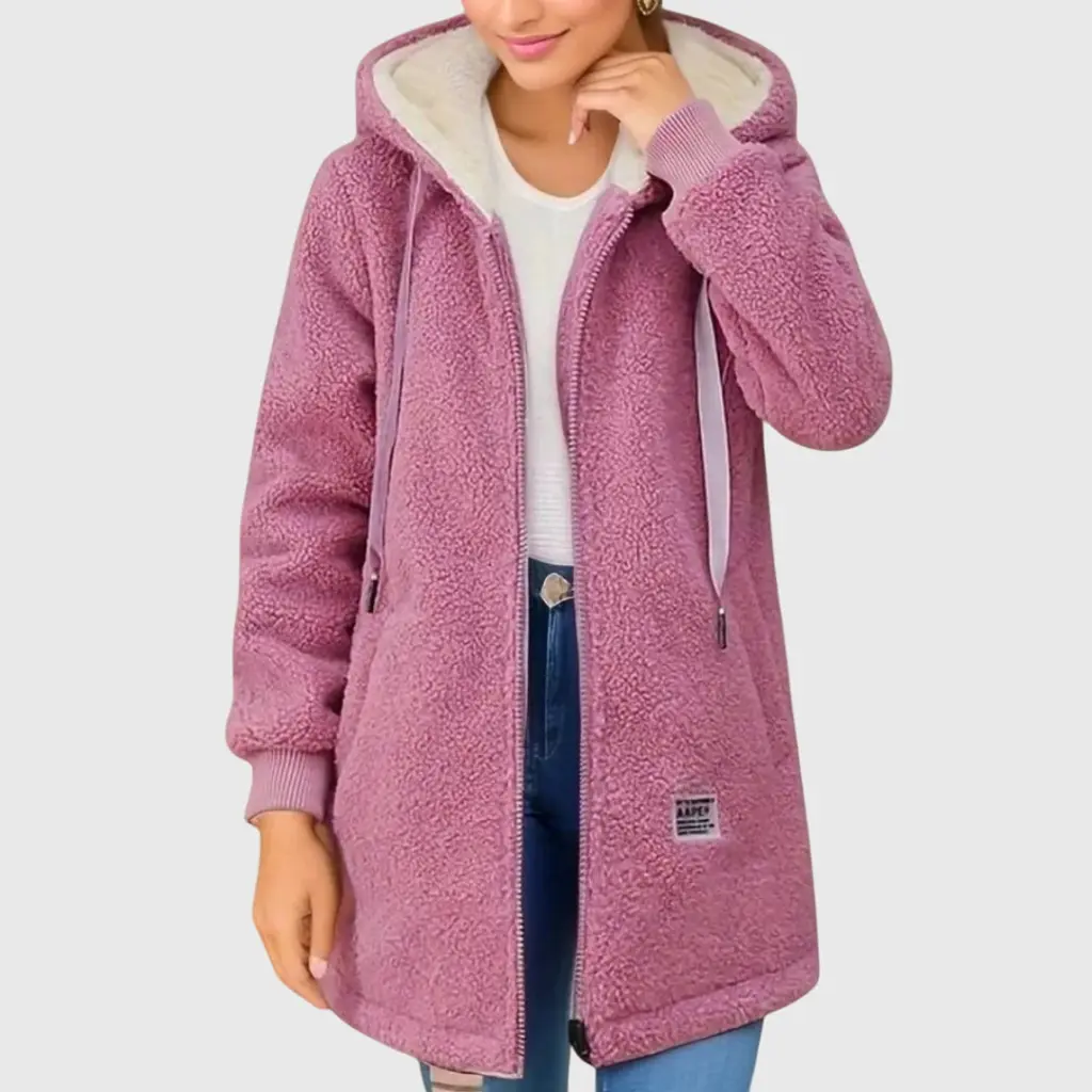 Femke fleece damesvest in roze