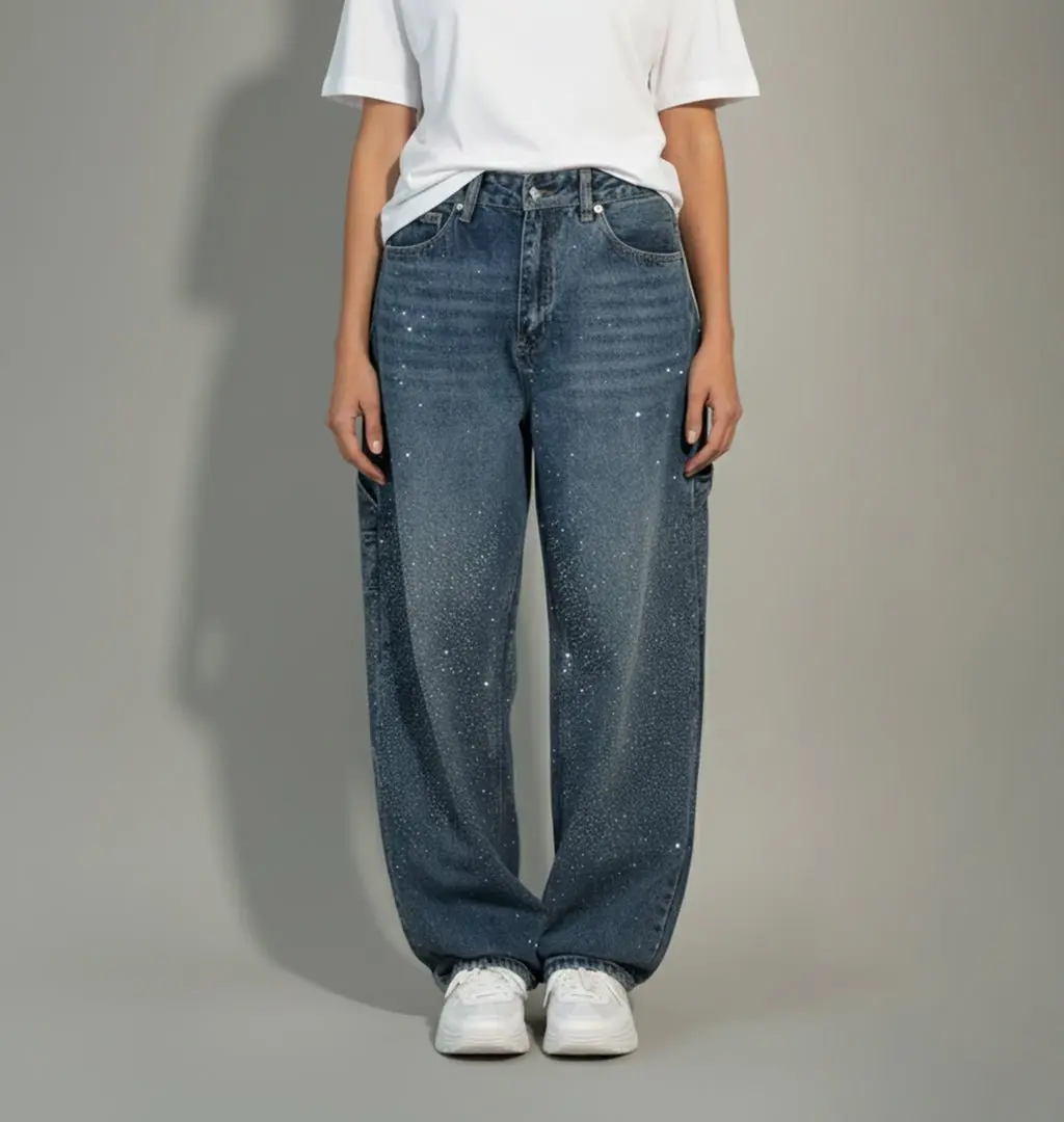 Liv baggy carpenter jeans voor dames