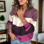 Noor | Modieuze Kleurblok Sweater