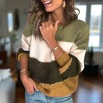 Noor | Modieuze Kleurblok Sweater