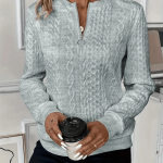 Nora | Dames trui met ritssluiting