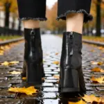 Sienna leren enkellaars voor dames