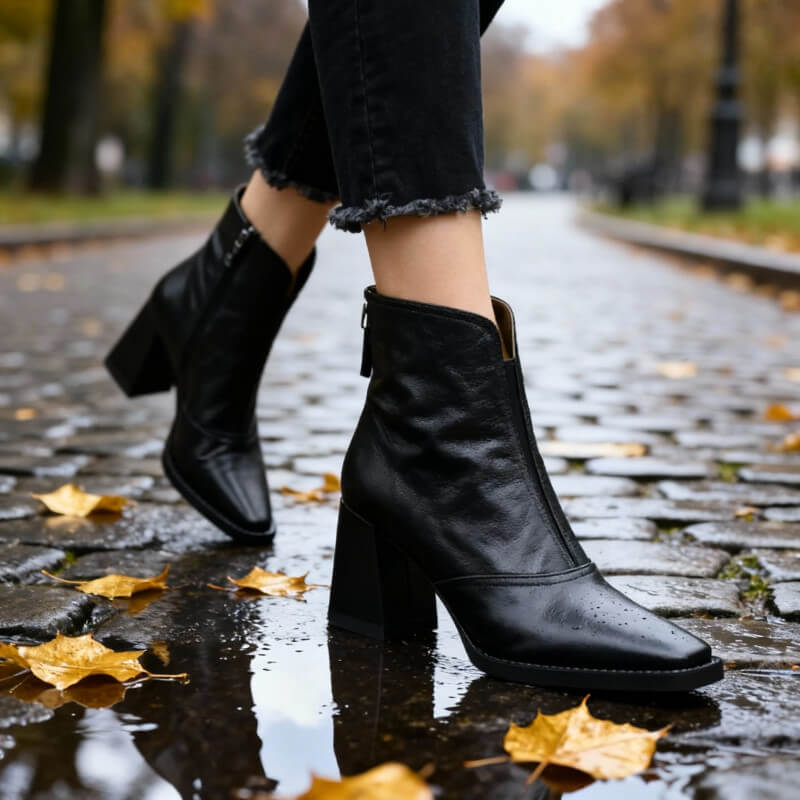 Sienna | Leren Enkellaars