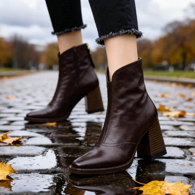 Sienna | Leren Enkellaars