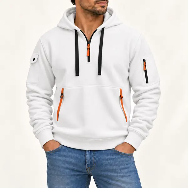 Vince hoodie voor heren in wit