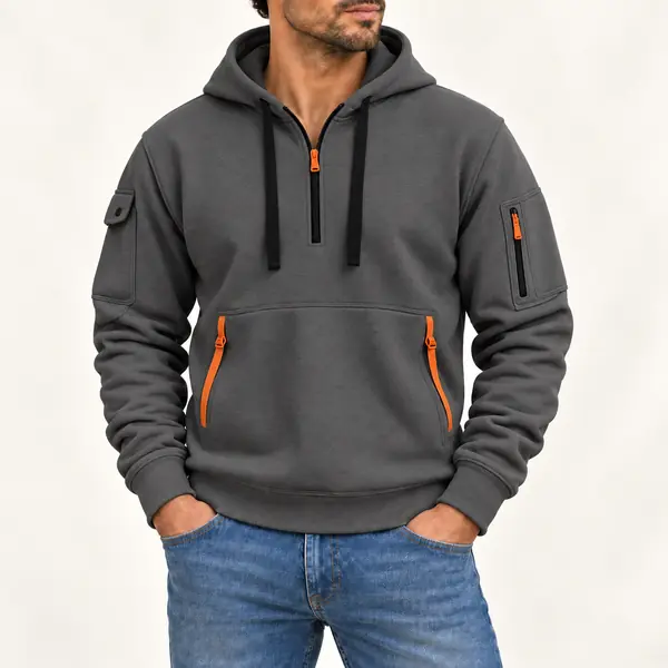 Vince hoodie voor heren in donkergrijs
