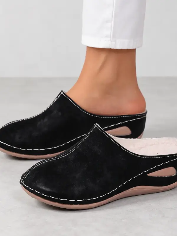 Hannah | Gevoerde Pantoffels met Sleehak
